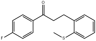 4'-FLUORO-3-(2-THIOMETHYLPHENYL)PROPIOPHENONE Struktur