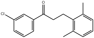 3'-CHLORO-3-(2,6-DIMETHYLPHENYL)PROPIOPHENONE Struktur