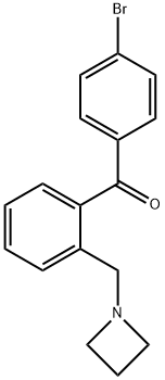 2-AZETIDINOMETHYL-4'-BROMOBENZOPHENONE Struktur