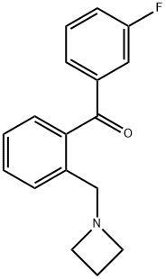 2-AZETIDINOMETHYL-3'-FLUOROBENZOPHENONE Struktur