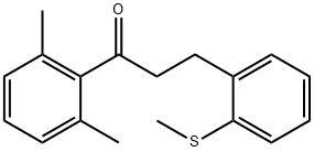 2',6'-DIMETHYL-3-(2-THIOMETHYLPHENYL)PROPIOPHENONE Struktur