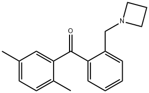 2'-AZETIDINOMETHYL-2,5-DIMETHYLBENZOPHENONE Struktur