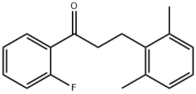 3-(2,6-DIMETHYLPHENYL)-2'-FLUOROPROPIOPHENONE Struktur