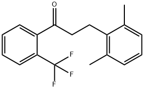 3-(2,6-DIMETHYLPHENYL)-2'-TRIFLUOROMETHYLPROPIOPHENONE Struktur