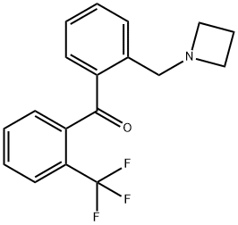 2-AZETIDINOMETHYL-2'-TRIFLUOROMETHYLBENZOPHENONE Struktur