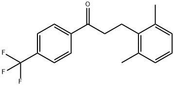 3-(2,6-DIMETHYLPHENYL)-4'-TRIFLUOROMETHYLPROPIOPHENONE Struktur