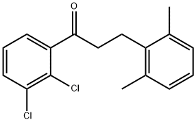 2',3'-DICHLORO-3-(2,6-DIMETHYLPHENYL)PROPIOPHENONE Struktur