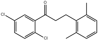 2',5'-DICHLORO-3-(2,6-DIMETHYLPHENYL)PROPIOPHENONE Struktur