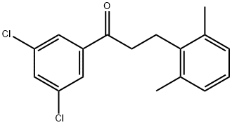 3',5'-DICHLORO-3-(2,6-DIMETHYLPHENYL)PROPIOPHENONE Struktur