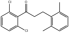 2',6'-DICHLORO-3-(2,6-DIMETHYLPHENYL)PROPIOPHENONE Struktur