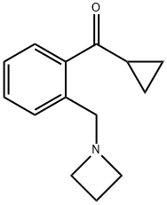 2-(AZETIDINOMETHYL)PHENYL CYCLOPROPYL KETONE Struktur