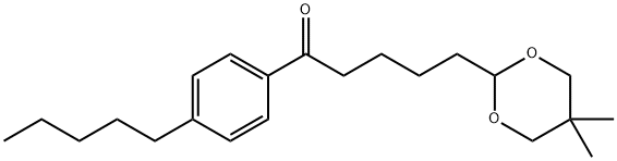 5-(5,5-DIMETHYL-1,3-DIOXAN-2-YL)-4'-PENTYLVALEROPHENONE Struktur