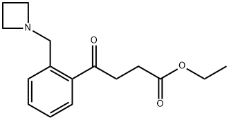 ETHYL 4-[2-(AZETIDINOMETHYL)PHENYL]-4-OXOBUTYRATE Struktur