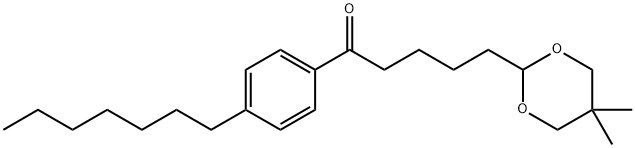 5-(5,5-DIMETHYL-1,3-DIOXAN-2-YL)-4'-HEPTYLVALEROPHENONE Struktur