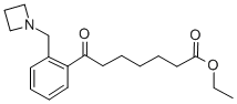 ETHYL 7-[2-(AZETIDINOMETHYL)PHENYL]-7-OXOHEPTANOATE Struktur