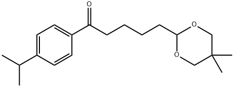 5-(5,5-DIMETHYL-1,3-DIOXAN-2-YL)-4'-ISOPROPYLVALEROPHENONE Struktur