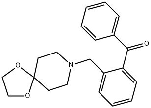 2-[8-(1,4-DIOXA-8-AZASPIRO[4.5]DECYL)METHYL]BENZOPHENONE Struktur