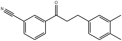 3'-CYANO-3-(3,4-DIMETHYLPHENYL)PROPIOPHENONE Struktur