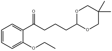 4-(5,5-DIMETHYL-1,3-DIOXAN-2-YL)-2'-ETHOXYBUTYROPHENONE Struktur