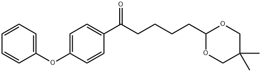 5-(5,5-DIMETHYL-1,3-DIOXAN-2-YL)-4'-PHENOXYVALEROPHENONE Struktur