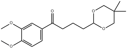 3',4'-DIMETHOXY-4-(5,5-DIMETHYL-1,3-DIOXAN-2-YL)BUTYROPHENONE Struktur