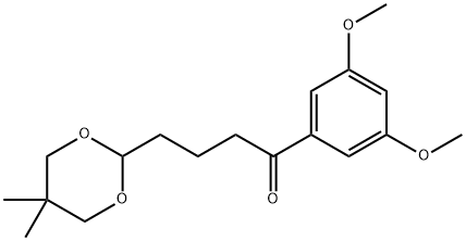 3',5'-DIMETHOXY-4-(5,5-DIMETHYL-1,3-DIOXAN-2-YL)BUTYROPHENONE Struktur