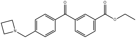 4'-AZETIDINOMETHYL-3-CARBOETHOXYBENZOPHENONE Struktur