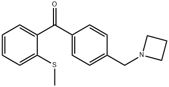 4'-AZETIDINOMETHYL-2-THIOMETHYLBENZOPHENONE Struktur