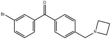 4'-AZETIDINOMETHYL-3-BROMOBENZOPHENONE Struktur