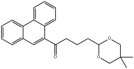 9-[4-(5,5-DIMETHYL-1,3-DIOXAN-2-YL)BUTYRYL]PHENANTHRENE Struktur