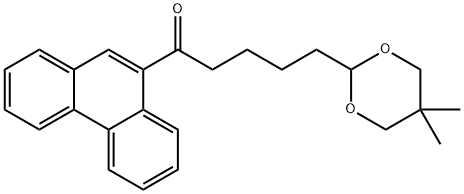 9-[5-(5,5-DIMETHYL-1,3-DIOXAN-2-YL)VALERYL]PHENANTHRENE Struktur