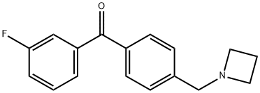 4'-AZETIDINOMETHYL-3-FLUOROBENZOPHENONE Struktur