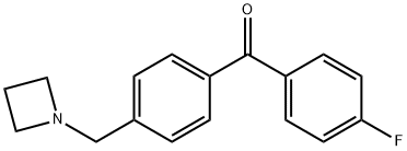 4-AZETIDINOMETHYL-4'-FLUOROBENZOPHENONE Struktur