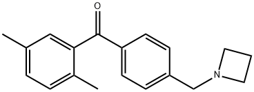 4'-AZETIDINOMETHYL-2,5-DIMETHYLBENZOPHENONE Struktur