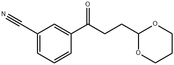 3'-CYANO-3-(1,3-DIOXAN-2-YL)PROPIOPHENONE Struktur