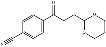 4'-CYANO-3-(1,3-DIOXAN-2-YL)PROPIOPHENONE Struktur