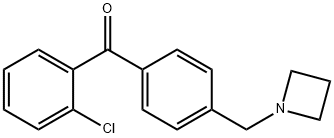 4'-AZETIDINOMETHYL-2-CHLOROBENZOPHENONE Struktur