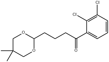 2',3'-DICHLORO-4-(5,5-DIMETHYL-1,3-DIOXAN-2-YL)BUTYROPHENONE Struktur