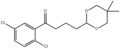 2',5'DICHLORO-4-(5,5-DIMETHYL-1,3-DIOXAN-2-YL)BUTYROPHENONE Struktur