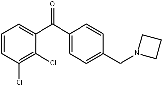 4'-AZETIDINOMETHYL-2,3-DICHLOROBENZOPHENONE Struktur