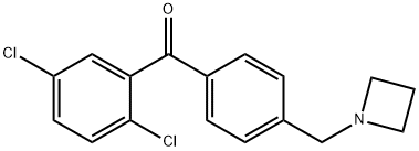 4'-AZETIDINOMETHYL-2,5-DICHLOROBENZOPHENONE Struktur