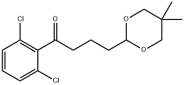 2',6'-DICHLORO-4-(5,5-DIMETHYL-1,3-DIOXAN-2-YL)BUTYROPHENONE Struktur