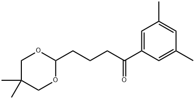 3',5'-DICHLORO-4-(5,5-DIMETHYL-1,3-DIOXAN-2-YL)BUTYROPHENONE Struktur