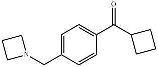 4-(AZETIDINOMETHYL)PHENYL CYCLOBUTYL KETONE Struktur