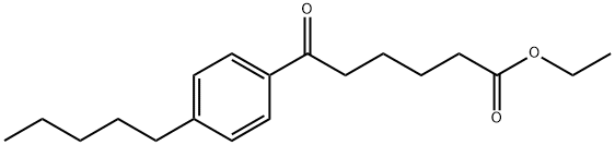 ETHYL 6-OXO-6-(4-N-PENTYLPHENYL)HEXANOATE Struktur