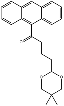 9-[4-(5,5-DIMETHYL-1,3-DIOXAN-2-YL)BUTYRYL]ANTHRACENE Struktur