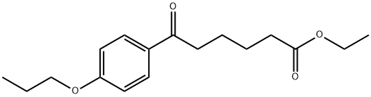 ETHYL 6-OXO-6-(4-N-PROPOXYPHENYL)HEXANOATE Struktur