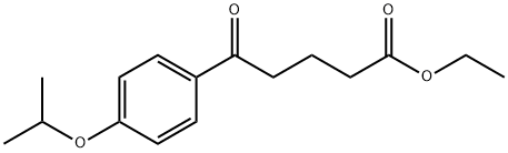 ETHYL 5-OXO-5-(4-ISOPROPOXYPHENYL)VALERATE Struktur