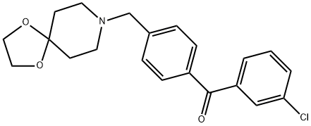 3-CHLORO-4'-[8-(1,4-DIOXA-8-AZASPIRO[4.5]DECYL)METHYL]BENOZPHENONE price.