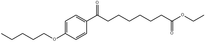 ETHYL 8-OXO-8-(4-PENTYLOXYPHENYL)OCTANOATE Struktur